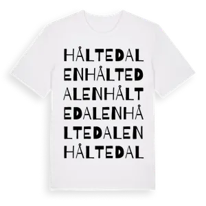 Håltedalen ordlek t-shirt – ekologisk bomull t-shirt från Pinshirt