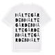 Håltegården ordlek t-shirt