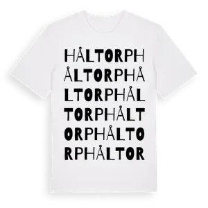 Håltorp ordlek t-shirt – ekologisk bomull t-shirt från Pinshirt