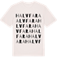 Vintage White t-shirt med Halvfara ordlek t-shirt