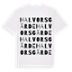 Halvorsgärde ordlek t-shirt