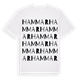 White t-shirt med Hammar ordlek t-shirt