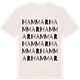 Vintage White t-shirt med Hammar ordlek t-shirt
