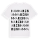 White t-shirt med Hammaren ordlek t-shirt