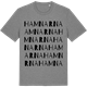 Mid Heather Gray t-shirt med Hamnarna ordlek t-shirt