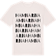 Vintage White t-shirt med Hamnarna ordlek t-shirt