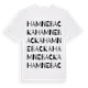 White t-shirt med Hamnebacka ordlek t-shirt