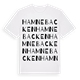 White t-shirt med Hamnebacken ordlek t-shirt