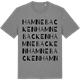 Mid Heather Gray t-shirt med Hamnebacken ordlek t-shirt