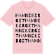 Pink Cotton t-shirt med Hamneberget ordlek t-shirt