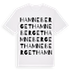 White t-shirt med Hamneberget ordlek t-shirt