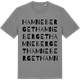 Mid Heather Gray t-shirt med Hamneberget ordlek t-shirt