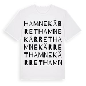 Hamnekärret ordlek t-shirt – ekologisk bomull t-shirt från Pinshirt
