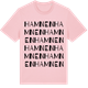 Pink Cotton t-shirt med Hamnen ordlek t-shirt