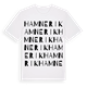 White t-shirt med Hamnerik ordlek t-shirt