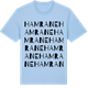 Blue Soul t-shirt med Hamrane ordlek t-shirt