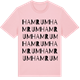 Pink Cotton t-shirt med Hamrum ordlek t-shirt