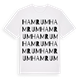 White t-shirt med Hamrum ordlek t-shirt