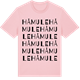 Pink Cotton t-shirt med Håmule ordlek t-shirt