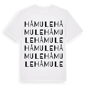 Håmule ordlek t-shirt – ekologisk bomull t-shirt från Pinshirt
