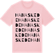 Pink Cotton t-shirt med Hanaskede ordlek t-shirt