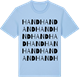 Blue Soul t-shirt med Hand ordlek t-shirt