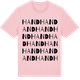 Pink Cotton t-shirt med Hand ordlek t-shirt