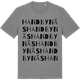 Mid Heather Gray t-shirt med Handbynäs ordlek t-shirt