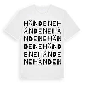 Händene ordlek t-shirt – ekologisk bomull t-shirt från Pinshirt