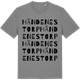 Mid Heather Gray t-shirt med Händenestorp ordlek t-shirt