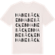Vintage White t-shirt med Hanebäcken ordlek t-shirt