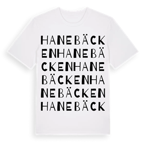 Hanebäcken ordlek t-shirt – ekologisk bomull t-shirt från Pinshirt