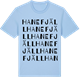 Blue Soul t-shirt med Hanefjäll ordlek t-shirt