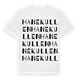 Hanekullen ordlek t-shirt