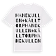 Hanekullen + Kålltorp ordlek t-shirt