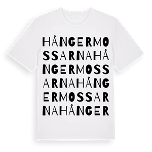 Hångermossarna ordlek t-shirt – ekologisk bomull t-shirt från Pinshirt