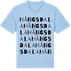 Blue Soul t-shirt med Hångsdala ordlek t-shirt