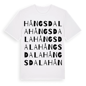 Hångsdala ordlek t-shirt – ekologisk bomull t-shirt från Pinshirt