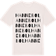 Vintage White t-shirt med Hannebol ordlek t-shirt