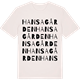 Vintage White t-shirt med Hansagården ordlek t-shirt