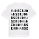 White t-shirt med Hanserud ordlek t-shirt