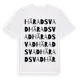 White t-shirt med Häradsvad ordlek t-shirt