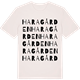 Vintage White t-shirt med Haragården ordlek t-shirt