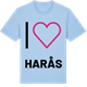 Blue Soul t-shirt med Jag älskar Harås t-shirt stort tryck