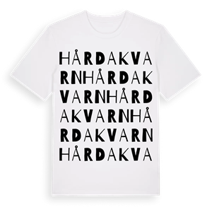 Hårdakvarn ordlek t-shirt – ekologisk bomull t-shirt från Pinshirt