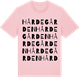 Pink Cotton t-shirt med Hårdegården ordlek t-shirt