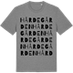 Mid Heather Gray t-shirt med Hårdegården ordlek t-shirt