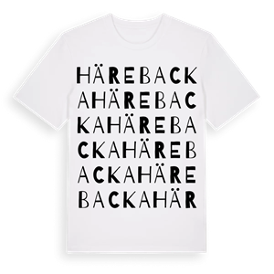 Härebacka ordlek t-shirt – ekologisk bomull t-shirt från Pinshirt