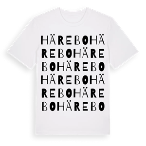 Härebo ordlek t-shirt – ekologisk bomull t-shirt från Pinshirt