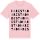 Pink Cotton t-shirt med Harestad ordlek t-shirt